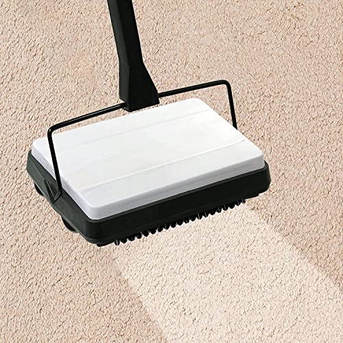 UTIZ Manueller Boden- und Teppichkehrer, leichter Reiniger für mehrere Oberflächen mit hoher Aufnahme sowohl vorwärts als auch rückwärts