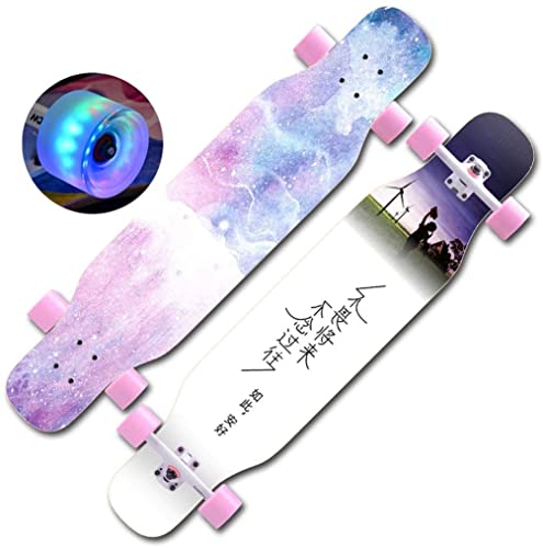 -Skateboard Deck Maple Longboard Erwachsene Skateboard Teen Professional Brush Street Dance Board Anfänger Allrad-Roller