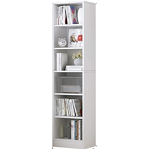 Bücherregal Modernes Bücherregal, 6 Schichten in warmem Weiß, Wird hauptsächlich in stehenden Bücherregalen im Wohn- und Schlafzimmer verwendet