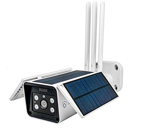 LUVISION 4G / LTE/Solar Überwachungskamera | autonome kabellose Outdoor-Kamera inkl. Akku und Solarpanel | Full HD | Nachtsicht | Gegensprechanlage 2-Wege Audio | Cloud | App (4G / LTE)