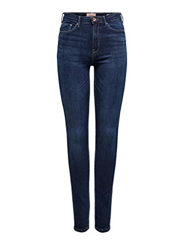 ONLY NOS Damen onlPAOLA HW SK DNM AZGZ878 NOOS Skinny Jeans, Blau (Dark Blue Denim), W25/L34 (Herstellergröße: XS)
