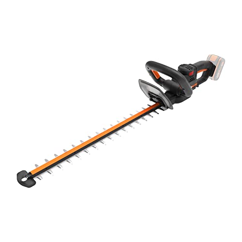 WORX WG263E.9 NITRO Akku Heckenschere 20V – gleichmäßige Schnitte mit weniger Vibration – leistungsstarker bürstenloser Motor – 54cm Schnittlänge – max. 27mm Schnittdurchmesser – ohne Akku & Ladegerät