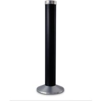 Aschenbecher Säule 81x25 cm, schwarz, Marke: Szagato, Made in Germany (Aschenbecher für draußen mit Deckel, Standaschenbecher, Standascher outdoor)