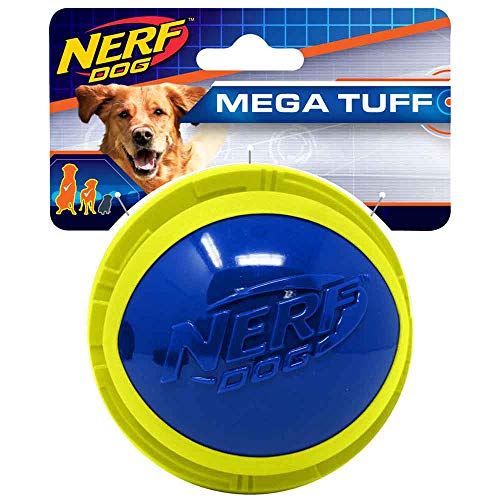 Nerf Dog Megaton-Ball aus TPR/Schaumstoff, 10,2 cm, Blau/Grün