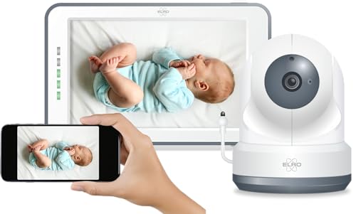 ELRO BC4000 Baby Monitor Royale Full HD Babyfon mit 12,7 cm Touchscreen und App