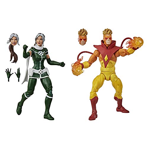 Marvel Hasbro Legends Series 15 cm große Marvel‘s Rogue und Pyro Action-Figuren, Premium Design und 6 Accessoires