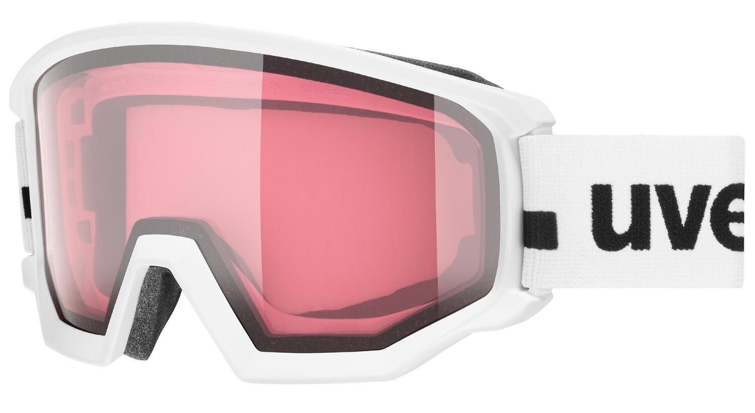 Uvex Unisex-Erwachsene Athletic V Skibrille, weiß, one Size
