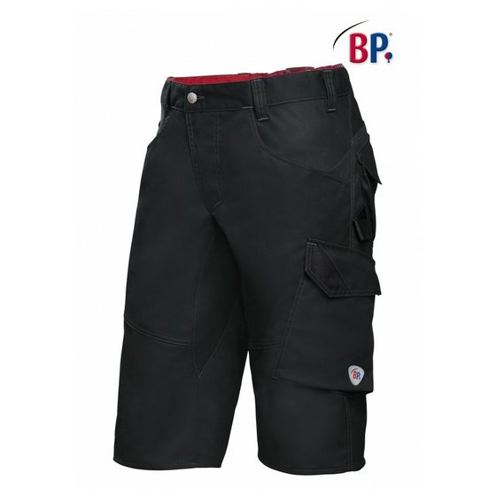 BP 1993-570-32 Workwear Unisex Shorts, Polyester und Baumwolle, Schwarz, Größe 64n