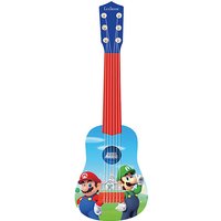 Lexibook K200NI Nintendo Mario Luigi Meine erste Gitarre, 6 Nylonschnüre, 53 cm, Anleitung inklusive, blau/rot