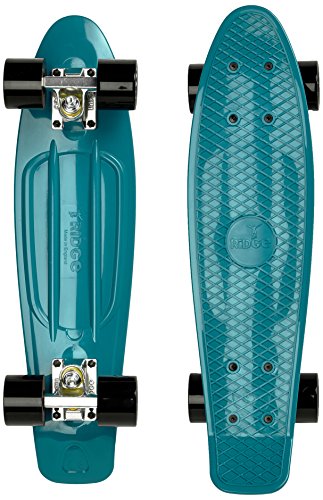 Ridge 22" Organics Range Skateboard, Teal/Schwarz, Zoll