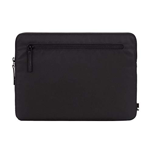 Incase Compact Sleeve Schutzhülle für Apple MacBook 12" - schwarz [Flight Nylon I Zubehörtasche I Kunstfell-Interieur I Hochwertiger Reißverschluss] - INMB100337-BLK