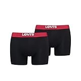 Levi's Herren Solid Basic Boxer, Black/Red, L