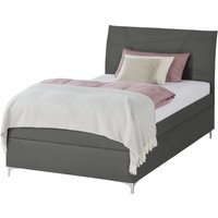 Polsterbett - grau - 126 cm - 110 cm - 215 cm - Betten > Einzelbetten - Möbel Kraft