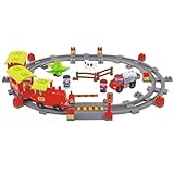 Ecoiffier – Abrick Eisenbahn Lokomotive – 69-teiliges Baustein-Set, mit Figuren, Tieren, Bahnübergang, Gleisen, für Kinder und Kleinkinder ab 18 Monaten