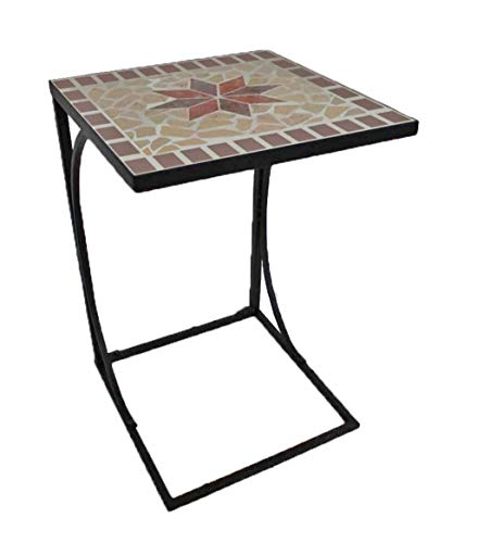 GARDEN PLEASURE Beistelltisch »Amarillo«, Stahl / Mosaik, 35x35 cm