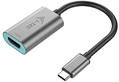 i-tec USB C auf Dual HDMI Video Adapter (1x HDMI 4K Ultra HD, kompatibel mit Thunderbolt 3 für Windows OS, Mac OS)