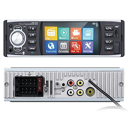 Autoradio-Autoradio 1 Din 12v 4,1-Zoll-Touchscreen Auto-Audio-Spiegel-Link RDS-Bluetooth-Autoradio