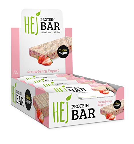 HEJ Natural Bar (12x60g) Strawberry Yoghurt