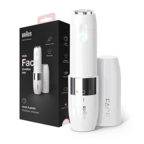 Braun Face Mini-Haarentferner FS1000, elektrische Gesichtshaarentfernung für Damen, Weiß