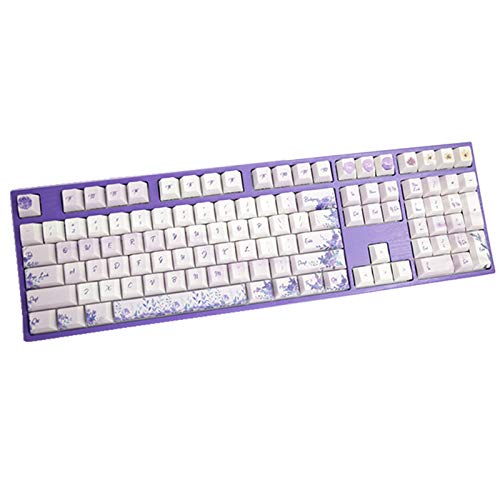 Sunzit Keycap Gaming, 108 Hot Sublimation Mechanische Tastatur PBT Keycap Original-Tastatur Tastatur Benutzerdefinierte Tasten