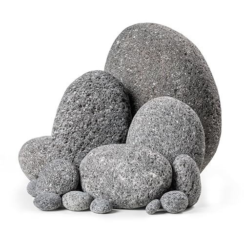 ARKA mySCAPE-Lava Pebbles - Aquascaping Steine für Süßwasseraquarien - Mix ca. 10-300 mm - Inhalt: 20 kg