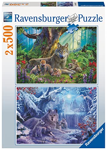 Ravensburger Puzzle 80553 - Wölfe - 2x1000 Teile Puzzle für Erwachsene und Kinder ab 12 Jahren Exklusiv bei Amazon