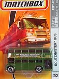 Matchbox City Action Series #52 Routemaster Double Decker Bus Green "The Matchbox Transport Sightseeing Tours" 3 Lug Wheels Detailed Diecast Scale 1/64 Collector