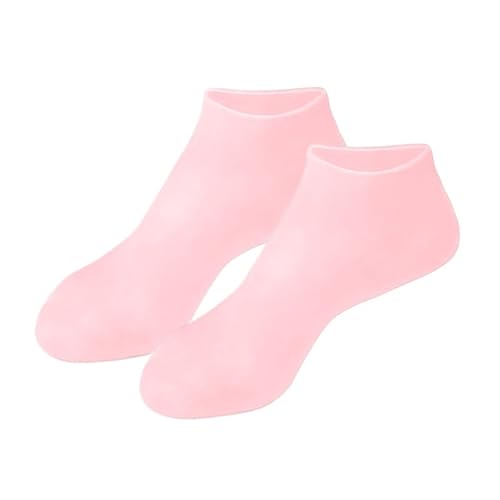1 paar Feuchtigkeitsspendende Anti Trockene Rissige Plantar Schutz Peeling Silikon Socken Fuß Hautpflege Elastische Socken (Color : Pink, Size : One size)
