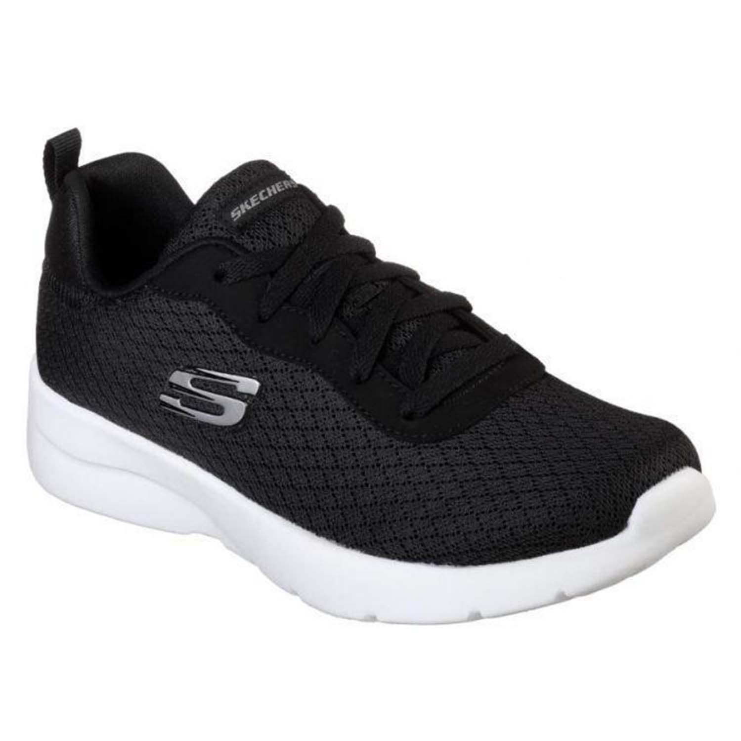 Skechers Damen Dynamight 2.0-Eye to Eye-12964 Sneaker, Schwarz (Black White BKW), 40 EU