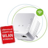 devolo Magic 1 WiFi Mini: Ergänzungsadapter für zuverlässiges WLAN einfach via Stromleitung durch Wände und Decken, Mesh, G.hn-Technologie, Gäste-WLAN, Schweizer Stecker
