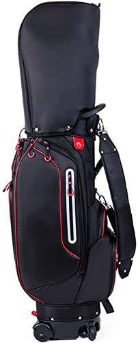 DYBHSD Tragbare Golf-Cart-Tasche, große Kapazität, Golf-Standbag, einziehbare Golfschläger-Tragetasche, leichte Golftasche für den Driving Range-Koffer, Golfschläger-Sonntagstasche Vision