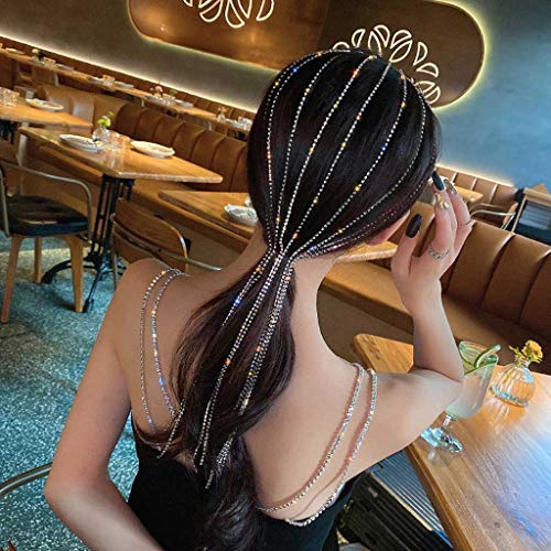 Shine Full Strass Stirnband für Frauen Lange Quaste Kristall Haarspange Hochzeit Party Haarschmuck