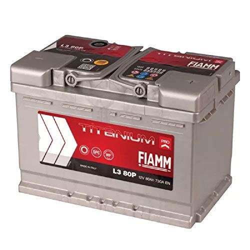 Fiamm Titanium Plus L380+ Autobatterie, 80 Ah 730 A, Pluspol rechts