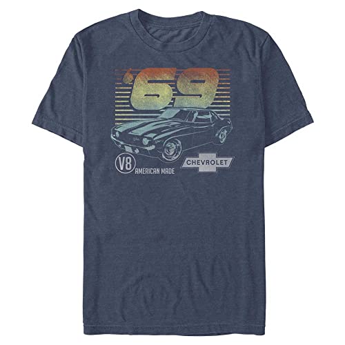 General Motors Herren 69 Camaro T-Shirt, Marineblau meliert, L