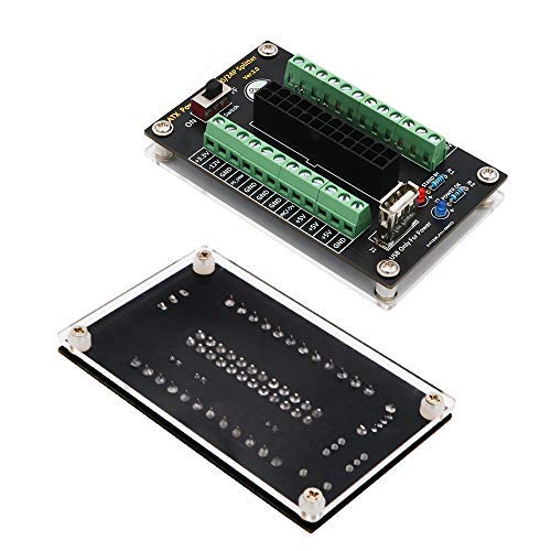 LeHang Upgrade Version ATX 24/20 Pin Netzteil Breakout Board Modul mit USB 5V Port und Acryl-Basis