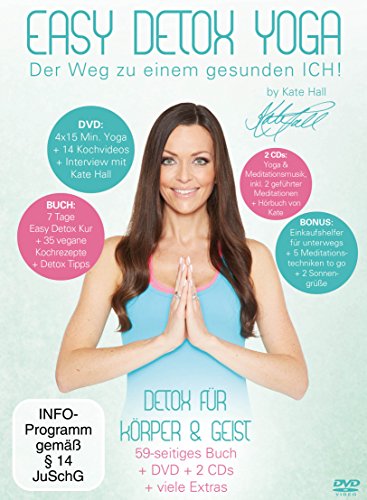 Easy Detox Yoga (+ CD) (+ Hörbuch) (inkl. Einkaufshelfer in Kreditkartengröße & Kochbuch) [3 DVDs]