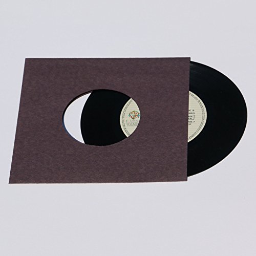 500 St. Single 7 Zoll Premium anthrazit/schwarz Innenhüllen 180 x 180 mm für Vinyl Schallplatten ungefüttert 80 gr. Papier mit Innenloch