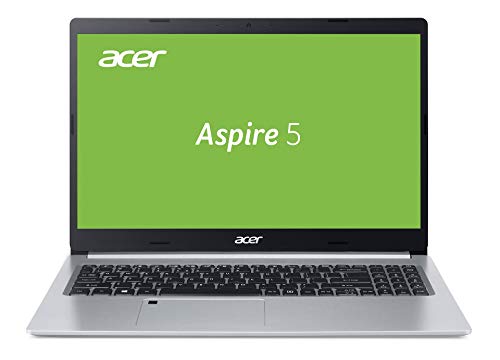 Acer Aspire 5 (A515-55G-59EF) 39,6 cm (15,6 Zoll Full-HD IPS matt) Multimedia Laptop (Intel Core i5-1035G1, 8 GB RAM, 512 GB PCIe SSD, NVIDIA GeForce MX350, Win 10 Home) silber