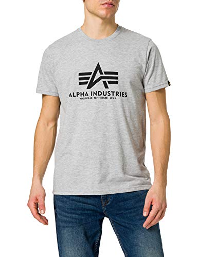 Alpha Industries Herren T-Shirt Basic grau XS