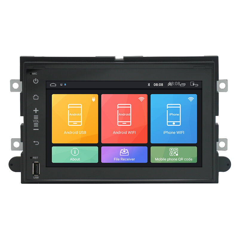 7-Zoll-2-Din für Android 10.0 Autoradio Navigation Rückfahrkamera Multimedia GPS DSP FM MP5 Player für Ford