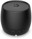HP Bluetooth Lautsprecher 360 (USB-C Ladekabel, 3,5mm Klinke, Bluetooth, integriertes Mikrofon, Spritzwasserschutz) rund / schwarz black