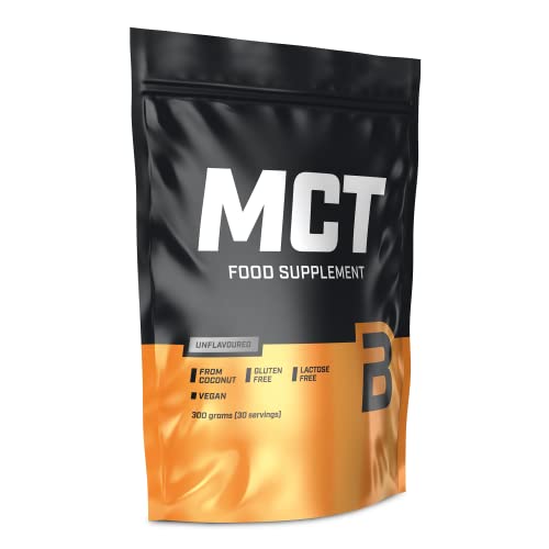 BioTechUSA MCT, Veganes, geschmacksneutrales Getränkepulver mit MCT-Öl-Gehalt aus Kokosnuss, 300 g