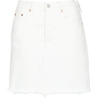 Levi's Damen HR Decon Iconic BF Skirt Rock, Weiß (Pearly White 0010), One Size (Herstellergröße: 25)