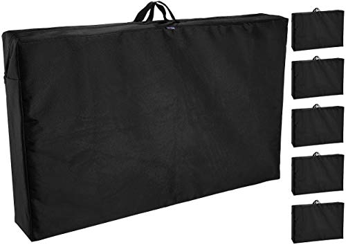 Brubaker Premium Schutztasche/Aufbewahrungstasche für Gartenstühle - Robustes Oxford 600D Gewebe - wasserfest - 97 x 59 x 16 cm - 6er Pack