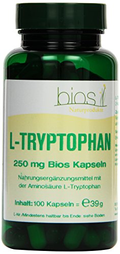 Bios L-Tryptophan 250 mg, 100 Kapseln, 1er Pack (1 x 39 g)