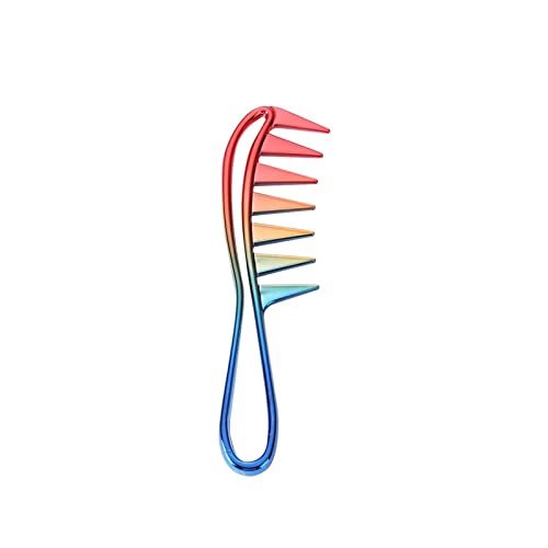Kämmbürste für Männer und Frauen Friseursalon Friseur Kamm Weit Zahnhai Plastik Kammmassage for Frisewerkzeuge Barberzubehör Verwicklungsfreie Haarbürste ( Color : A )