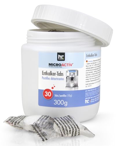 2 x 300 g Microactiv® Entkalker Tabs für Kaffeemaschinen & Haushaltsgeräte Entkalkungstabletten für Kaffeevollautomaten