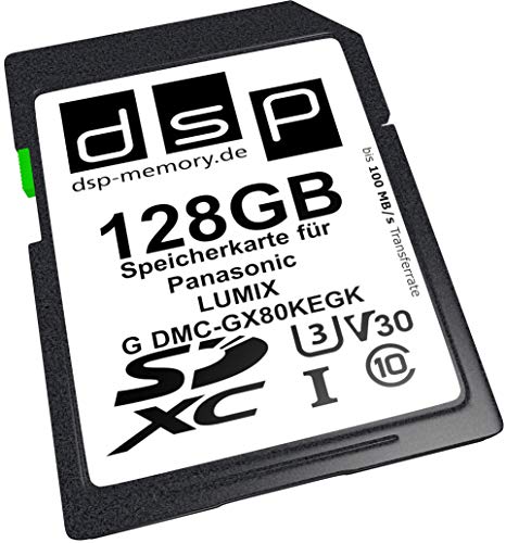 128GB Professional Größe V30 Speicherkarte für Panasonic Lumix G DMC-GX80KEGK Digitalkamera