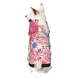 Froon Haustierbekleidung mit Blumenrose, Schmetterling, für kleine Haustiere, bezaubernde und warme Haustierkleidung, für Ihr Haustier