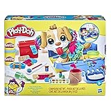 Play-Doh F3639 Tierarzt Spielset mit Spielzeughund, Tragebox, 10 Knetwerkzeugen und 5 Farben, Mehrfarbig, 1er Pack